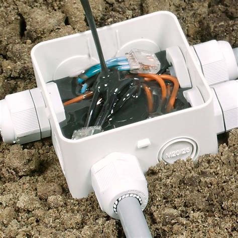 cable junction box outside house|underground waterproof cable junction boxes.